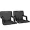Hastings Home Hastings Home 2 Pack Stadium Seat Cushions, Portable Padded Back Support Bleacher Chair Set 113355AVJ - alternate 1